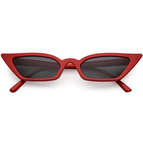 extreme cat eye sunglasses red